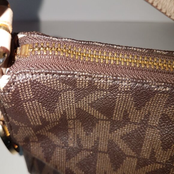 Michael Kors Brown Leather Shoulder Bag - Picture 8 of 15